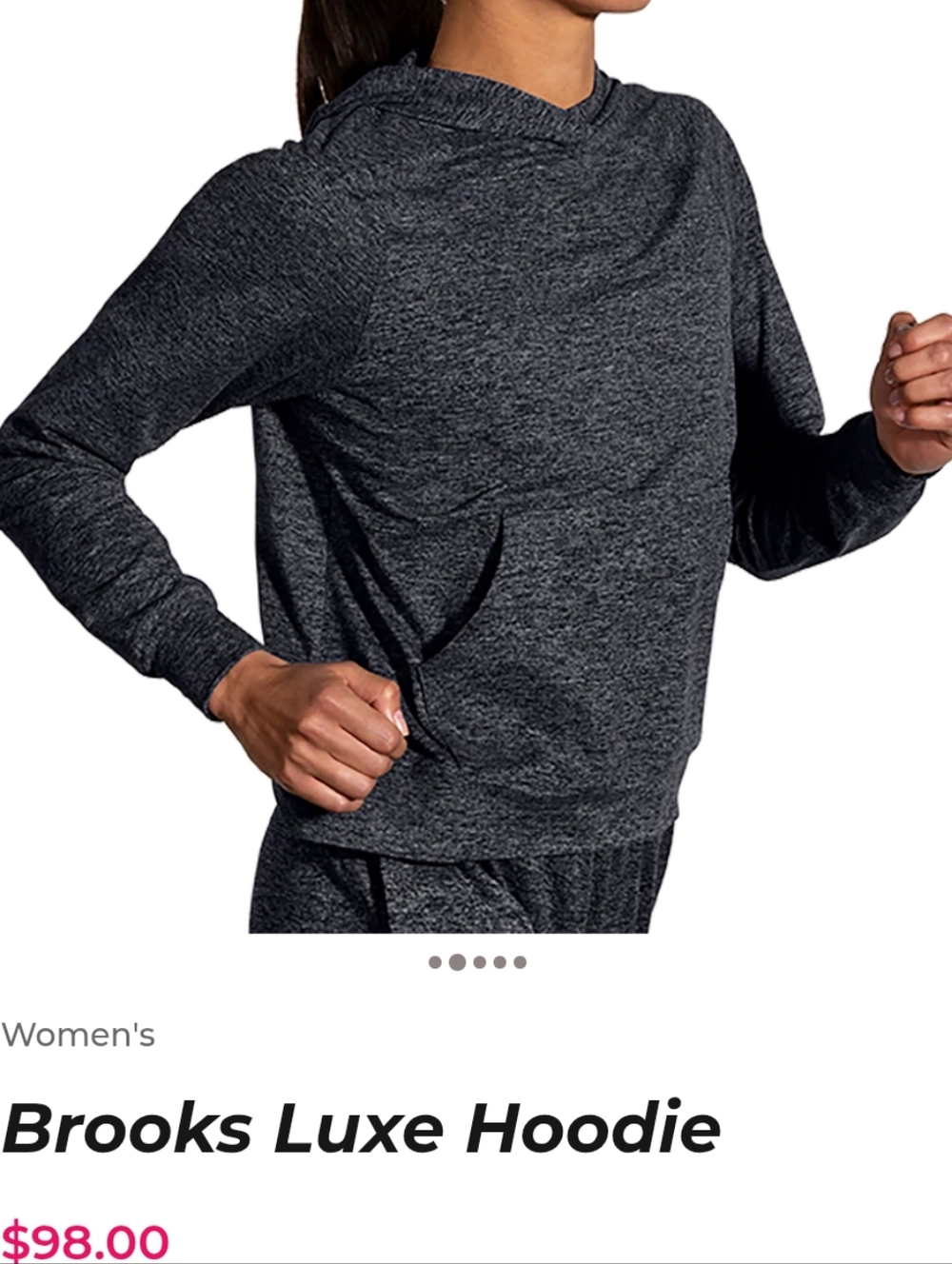 BROOKS WOMEN'S LUXE HOODIE S
